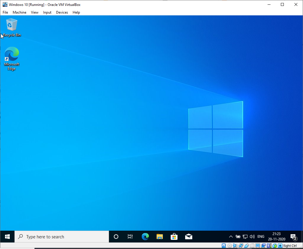 Ms Edge Virtualbox