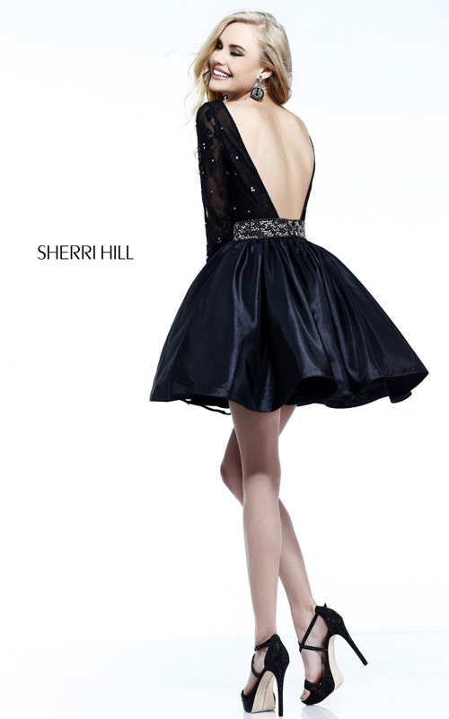 2016 Stylish Daily: 2015 Black Sherri Hill Homecoming Dresses