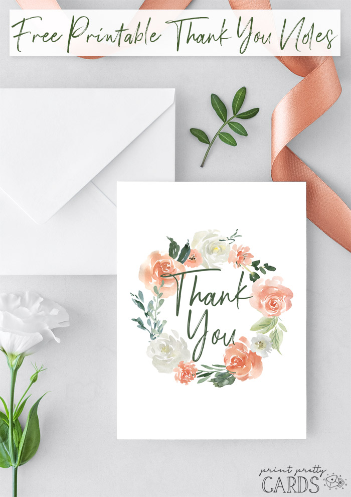 Merci Beaucoup - Thank You Card Template (Free)