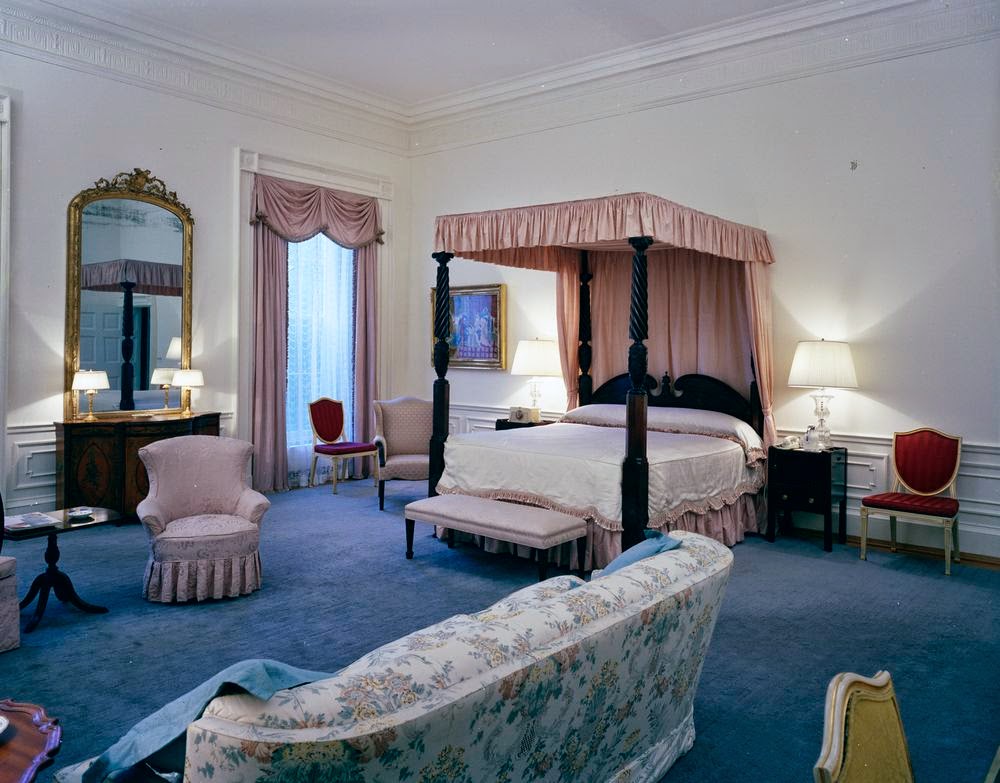 View Of President John F Kennedy S Rooms White House In 1962 View Of The Queens Bedroom Also Called Rose Guest Room White House Washington D C