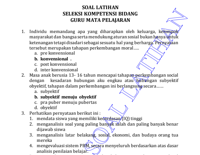 Materi Skb Guru Kelas Sd Guru Galeri