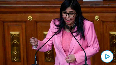 Delcy Rodríguez vino a España a pedir a Sánchez que no investigue la financiación bolivariana a Podemos Podemos, maduro, venezuela, abalos, pedro sánchez, barajas, financiación