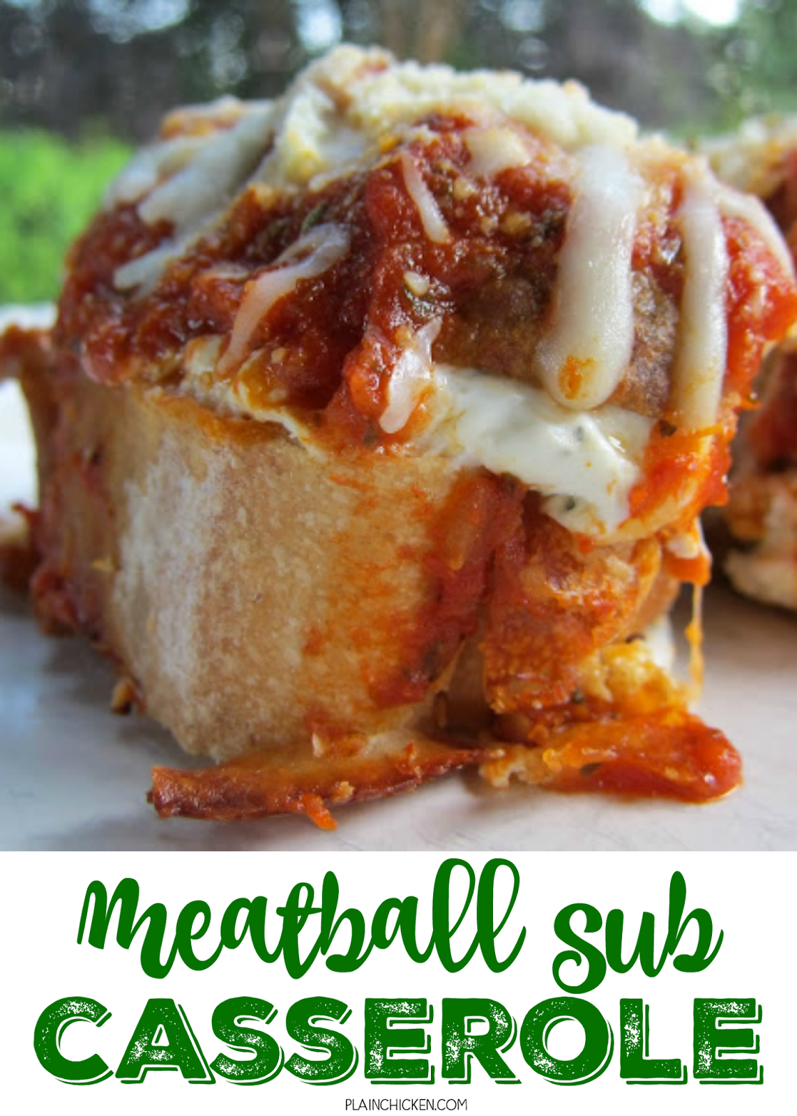 Meatball Sub Casserole Plain Chicken®