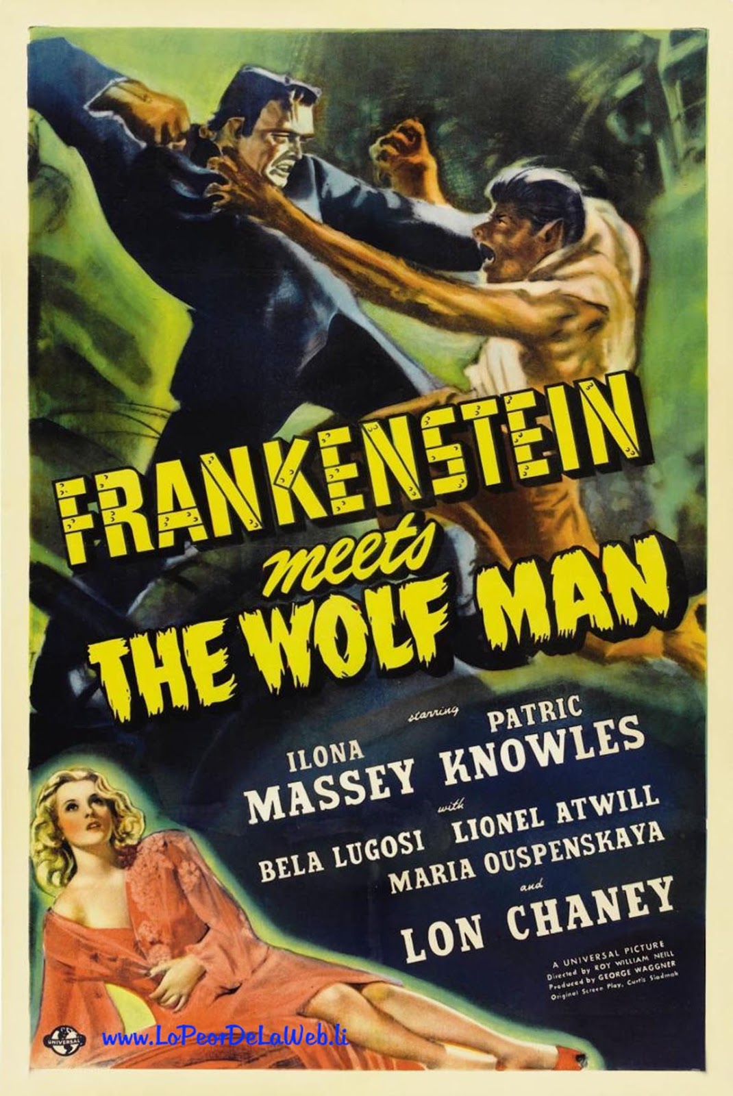 Frankenstein Contra el Hombre Lobo (1943)