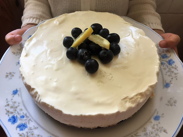 tarta mousse de yogur griego y limón