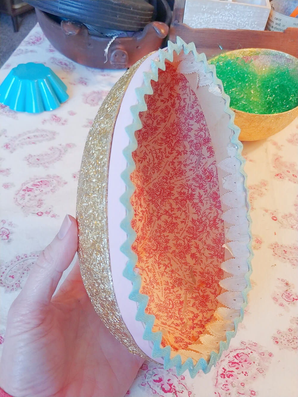 Upcycled Vintage Easter Egg Diorama Little Vintage Cottage