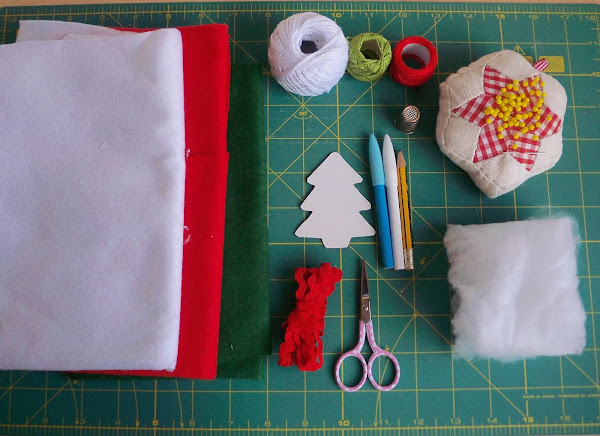 Costura: Paso a paso de adornos de fieltro para Navidad. Desafío Love Craft