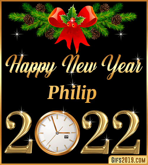 Gif Happy New Year 2022 Philip
