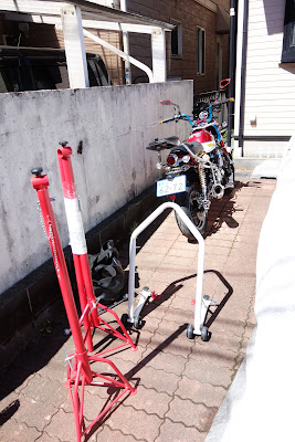 blueskyfuji: ホンダ モンキー125 SP武川バックステップ装着(未完笑) blueskyfuji: ホンダ モンキー125 SP武川バックステップ装着(未完笑)