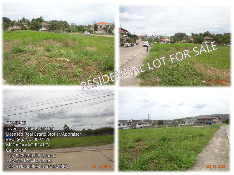 Davao Real Estate Properties For Sale Prime Residential lot at the