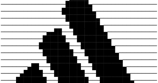 Adidas Logo ASCII Art For Status and ASCII Art 4 U
