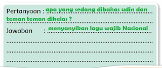 pertanyaan tentang kegiatan yang dilakukan siswa kelas Udin pada gambar www.simplenews.me