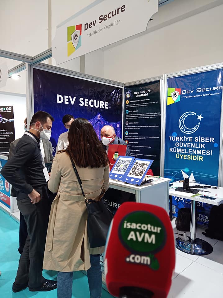 Yerli Antivirüs programı Dev Secure Verimlilik ve Teknoloji fuarında, isacotur avm