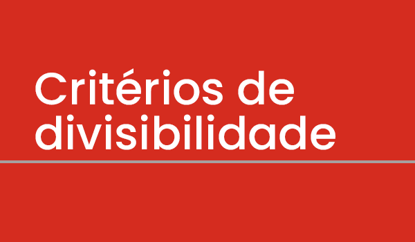 Exercício sobre Critérios de divisibilidade (Matemática) com Gabarito