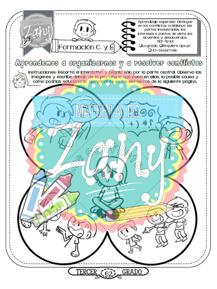 Material Interactivo Tercer grado Bloque 5 Materiales Zany