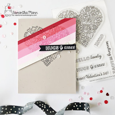 Heartfelt Collection Cards by Samantha Mann for Newton's Nook Designs, Heart Shaped, Card, Cardmaking, Distress Inks, Ink Blending, heat embossing, Die Cuts, #newtonsnook #newtonsnookdesigns #shapecard #heartshape #heatembossing #diecuts