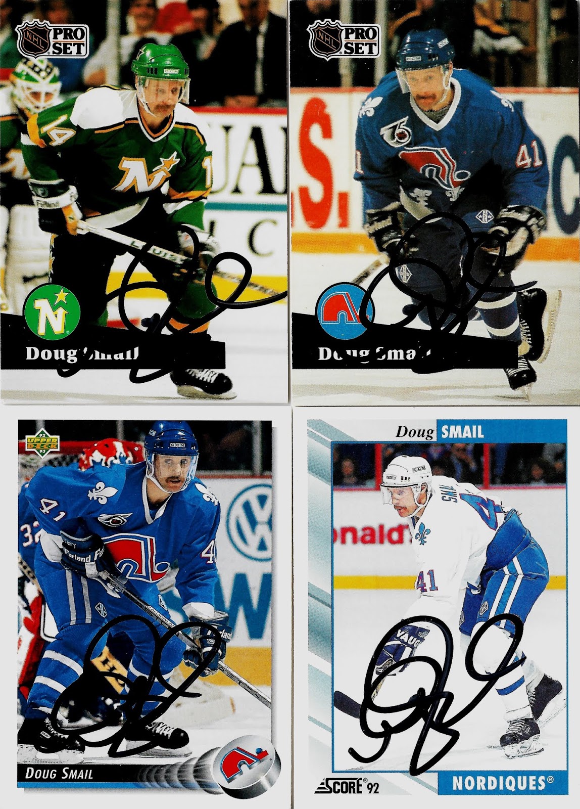 Hell's Valuable Collectibles Doug Smail Four Autographed Cards