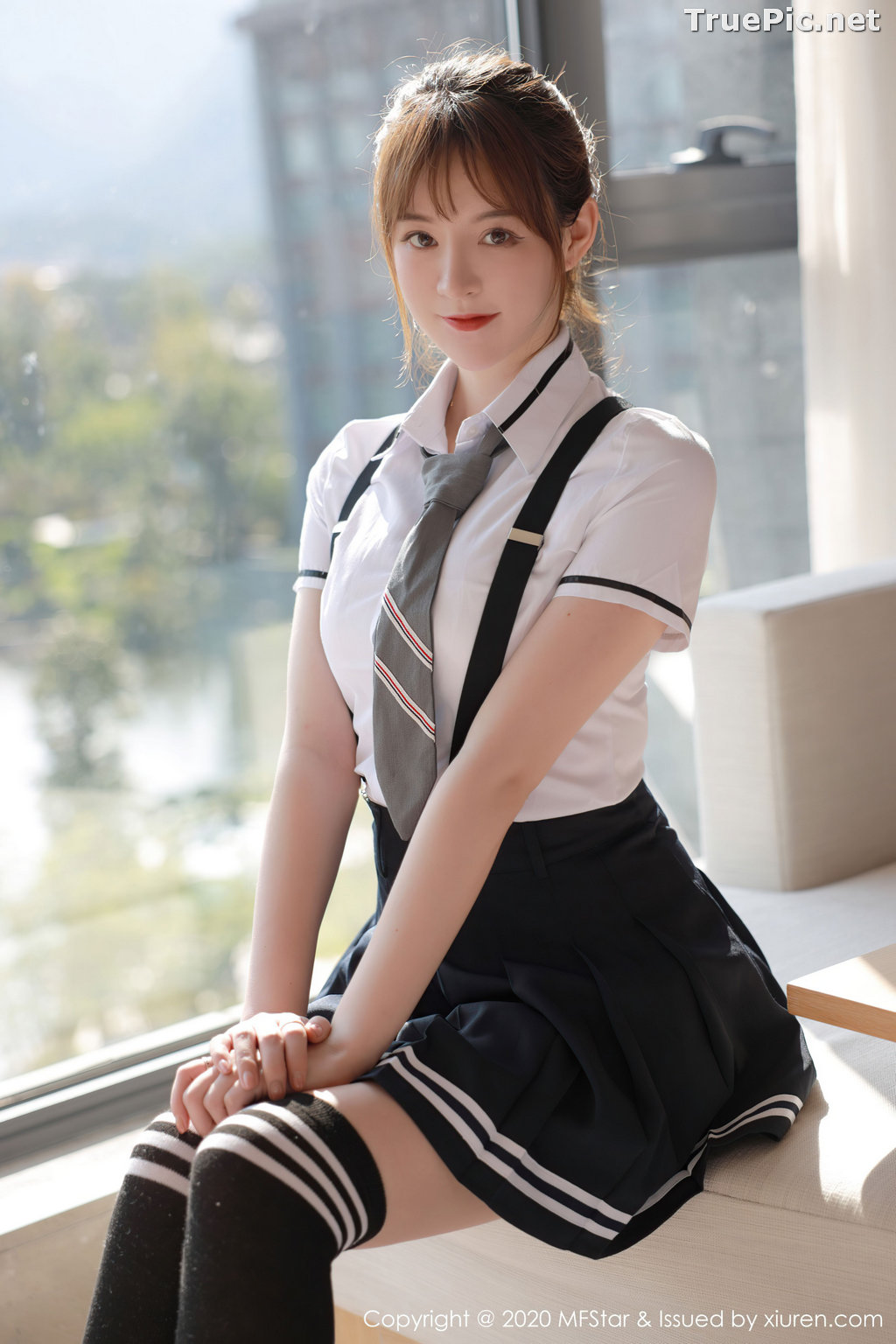 Image MFStar Vol.390 - Chinese Model - yoo优优 - Sexy Student Uniform - TruePic.net - Picture-29