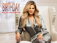 khloe kardashian, shiny grey dress with charming face hq photograph for her 35th birthday