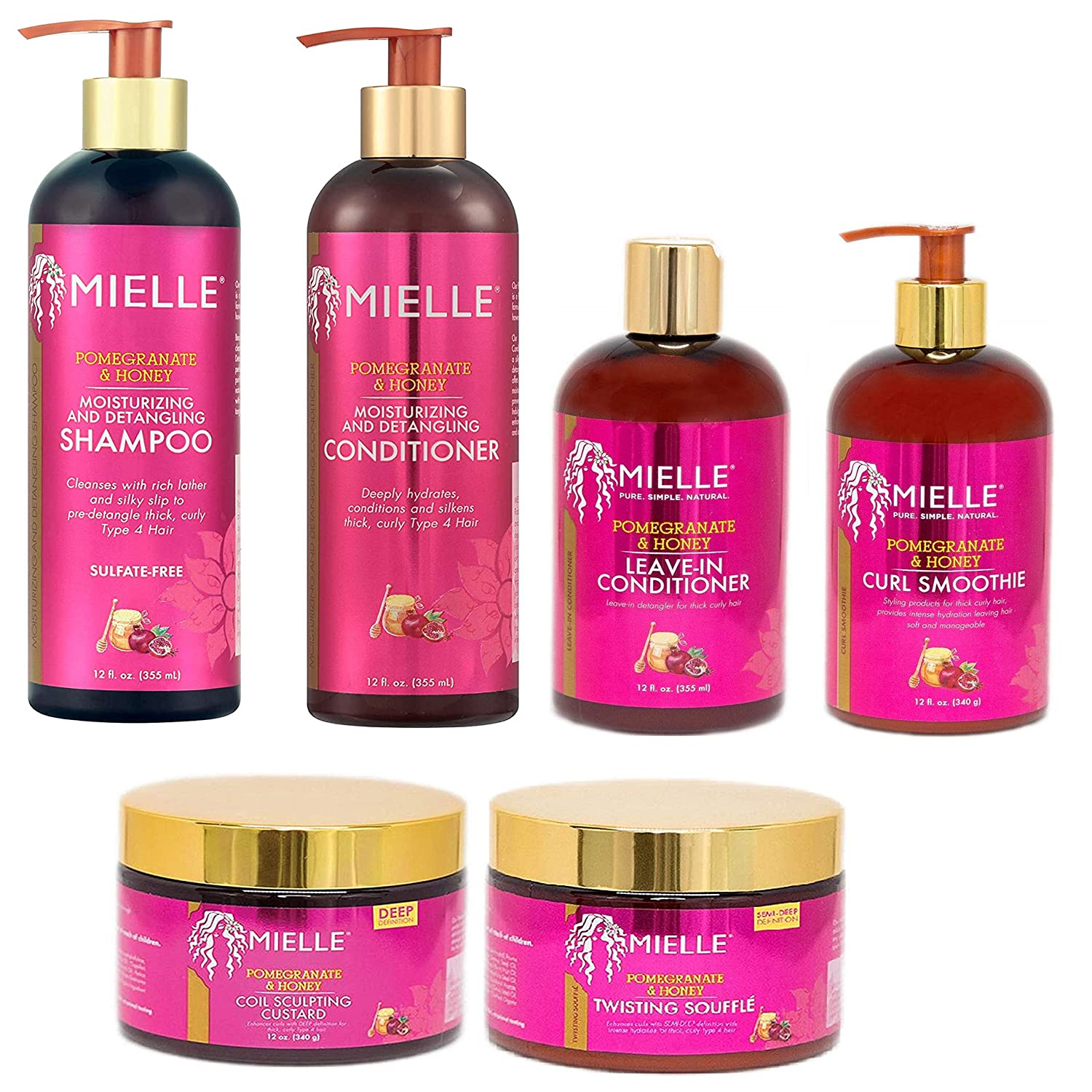 POMEGRANATE & HONEY 6PCS SET by MIELLE - Mielle Products Ghana