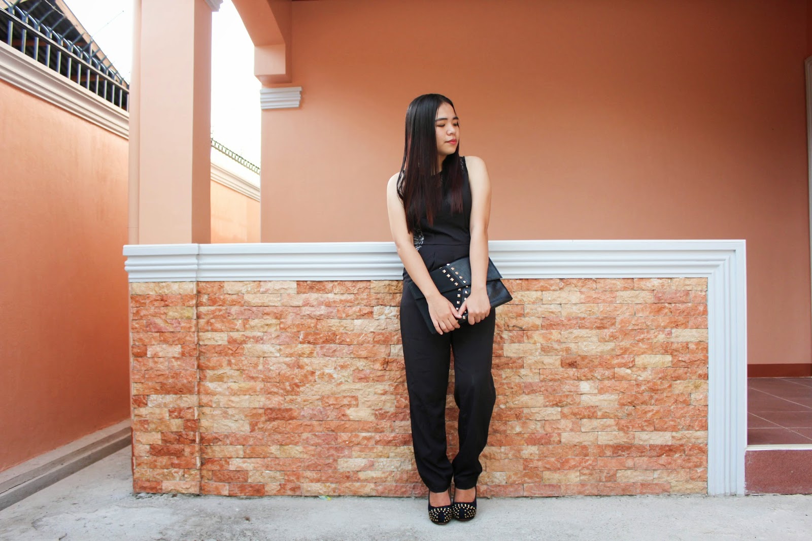 black lace jumpsuit