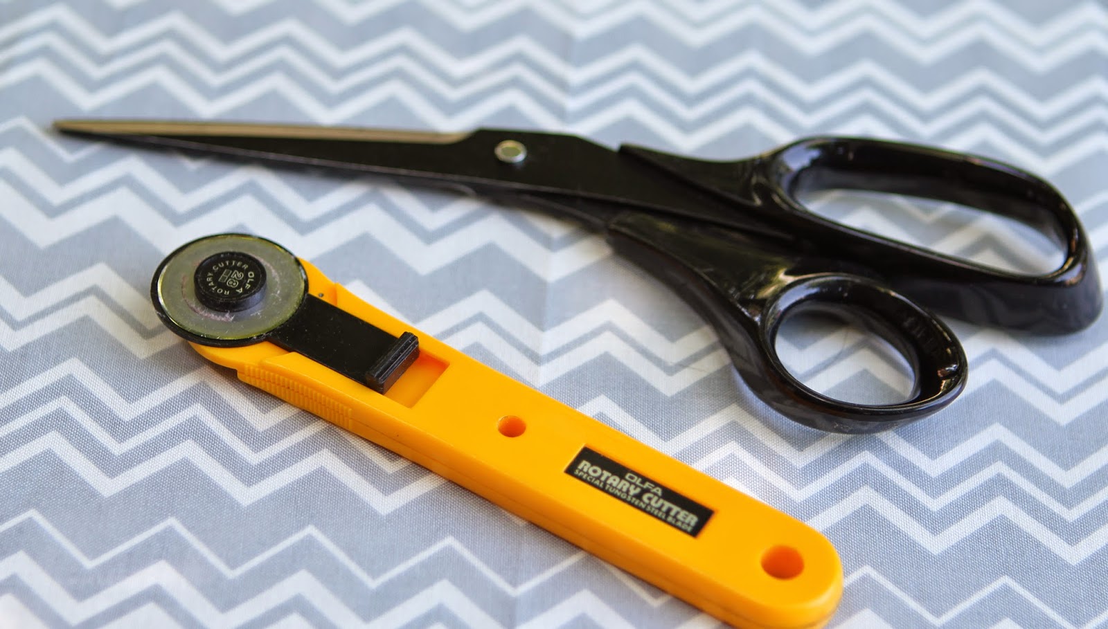 Vanilla House Today Cutting up with scissors and rotary cutters!