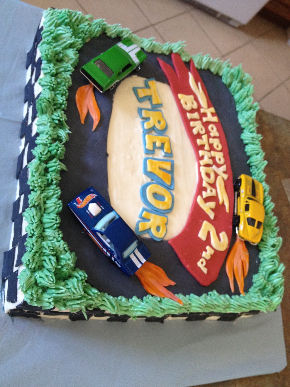 Second Generation Cake Design: Hot Wheels Birthday Cake