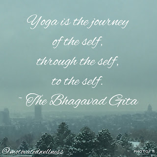 Yoga quote Yoga is the journey of the self, through the self, to the self