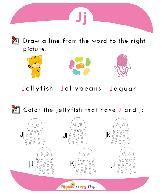 Activity Worksheet -1 Letter J