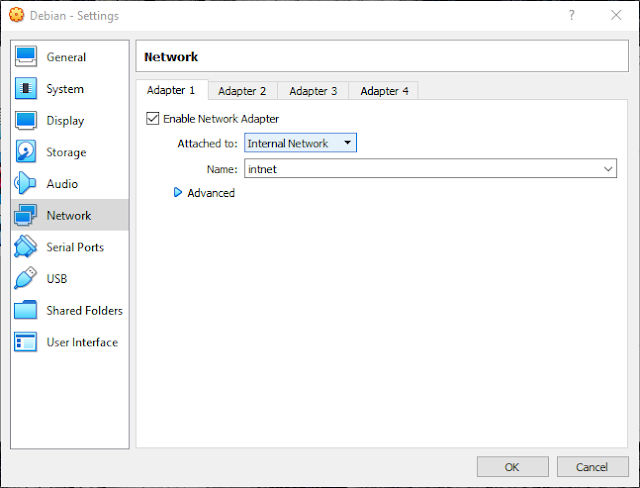 adapter virtualbox