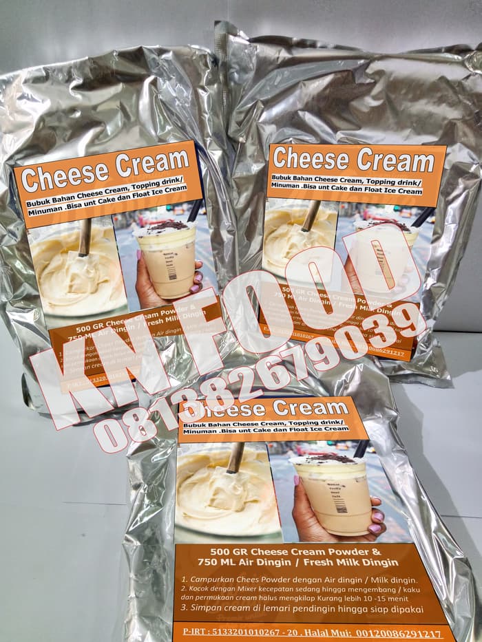 Cheese Cream /Cheese Foam 1 kg Supplier Bahan Baku Kebab