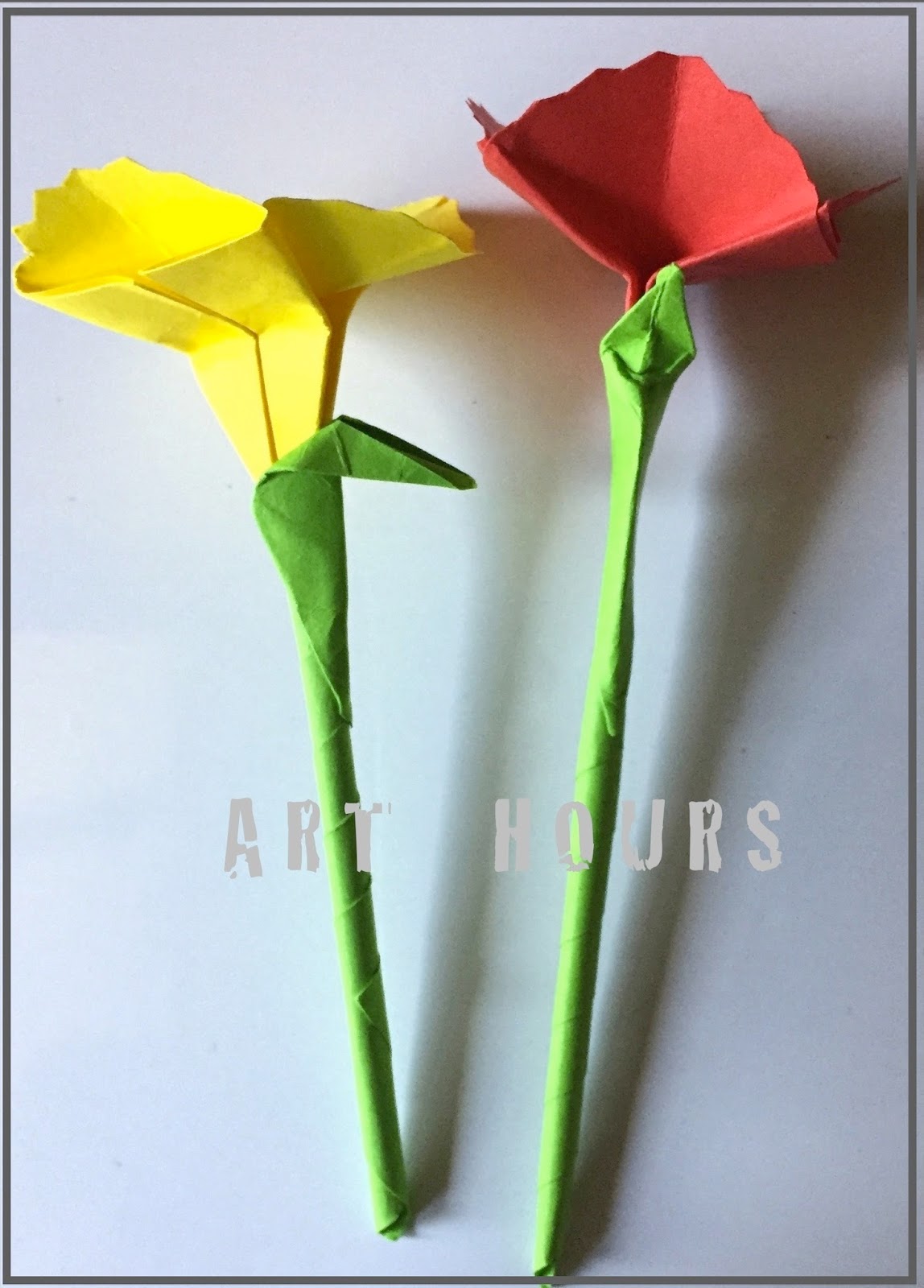 ArchGuide Origami Carnation Flowers Tutorial