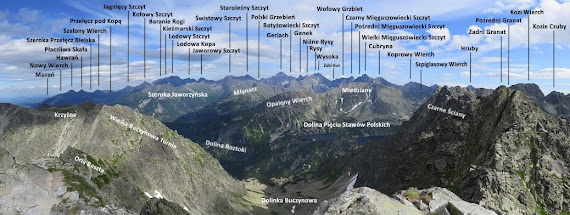 Panorama ze Skrajnego Granatu