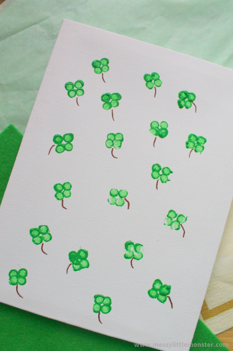 Bulletin Board Decorations Kid's School Craft Projects 36 Pieces Four Leaf Clover Cutouts Paper Shamrocks 6'' Large Paper Four Leaf Clover Die Cuts for St Patricks Day Party Craft 