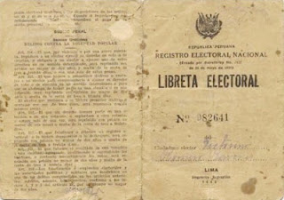 Libreta Electoral de 1931 
