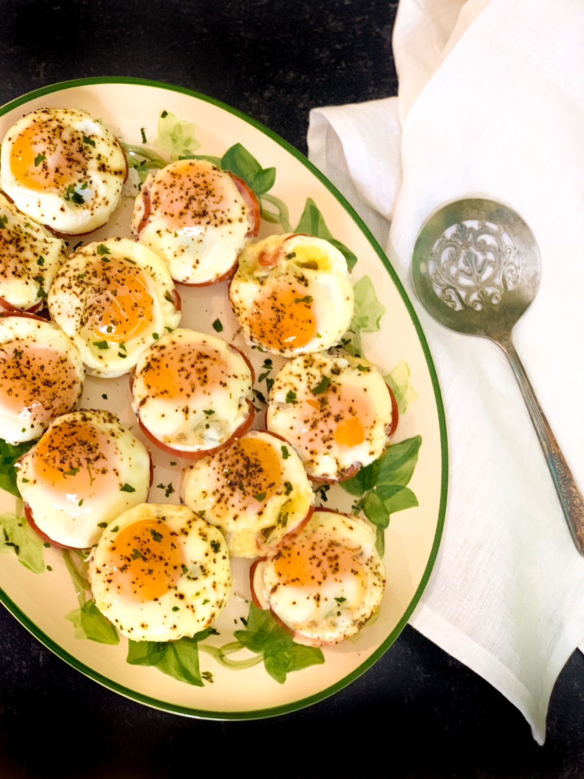 Canadian Bacon & Gruyere Egg Cups