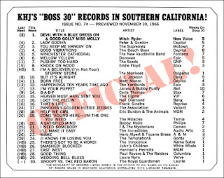 KHJ Boss 30 No. 74 - November 30, 1966