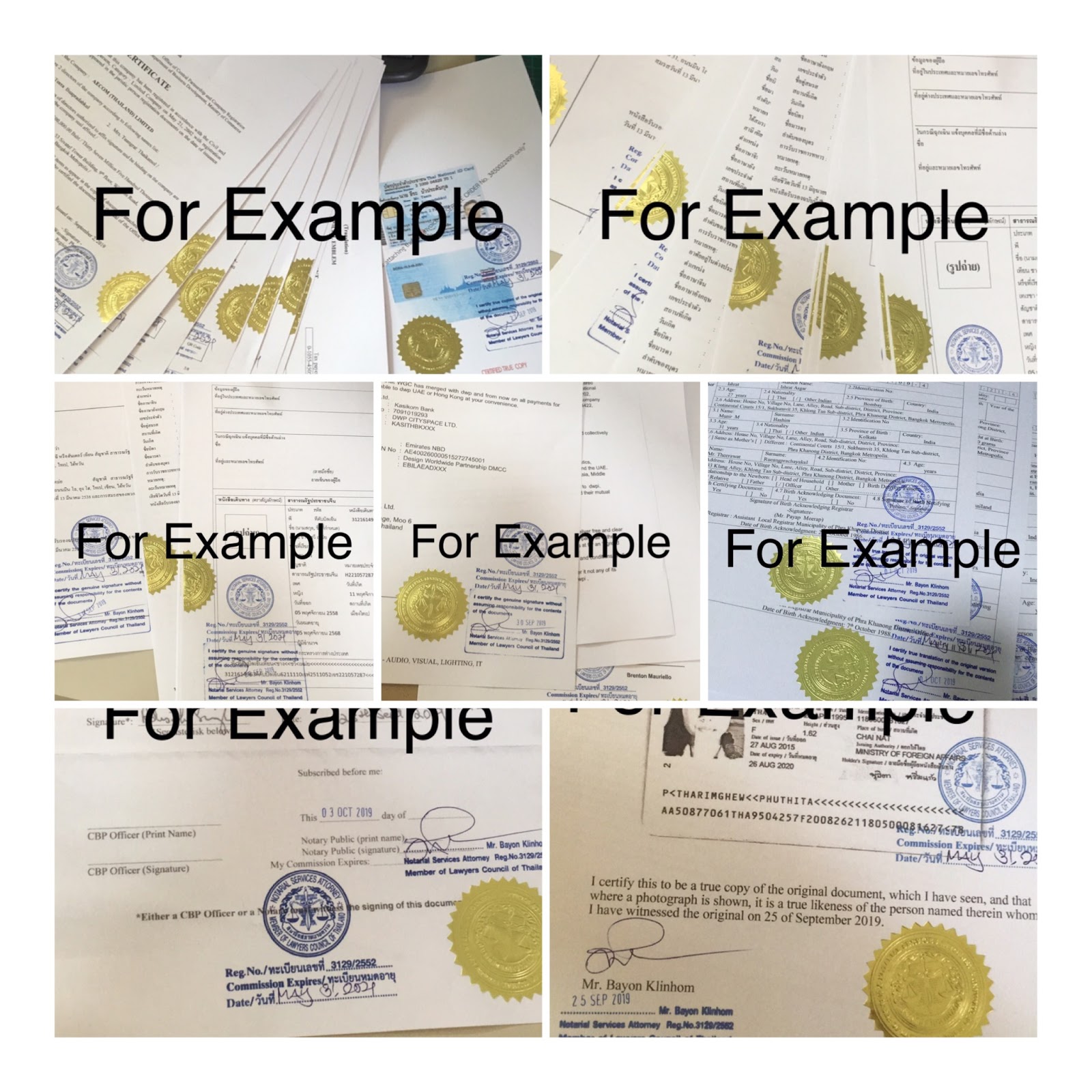 Notary public รับรองเอกสาร 086 706 1079 onsite services in bangkok Thailand