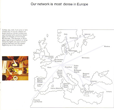 Airlines Past & Present: Lufthansa Inflight Service Brochure 1978