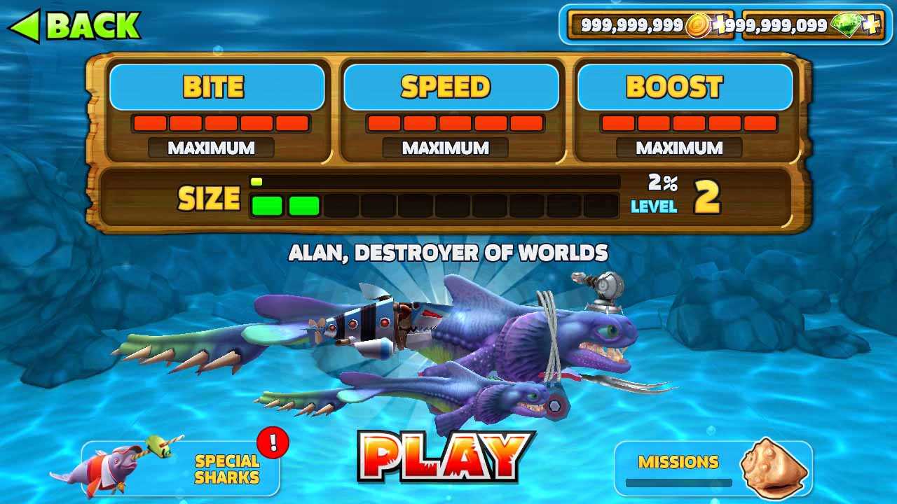Cara Cepat Dapat Hiu Besar Dengan Cheat Hungry Shark Evolution Mod
