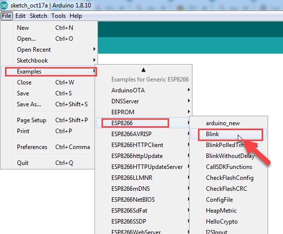 LED Blink using ESP8266 & Arduino IDE with Video and Pictures | ee-diary