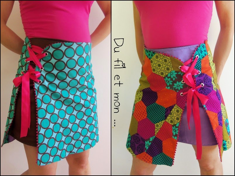 Jupe portefeuille reversible Clearance