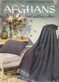 Vintage Afghans Pattern Book 505 from Coats Clarks