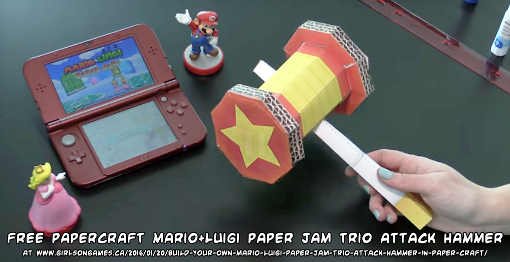 Mario And Luigi Paper Jam Papercraft
