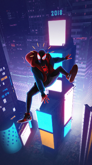 spider man into de spiderverse wallpaper