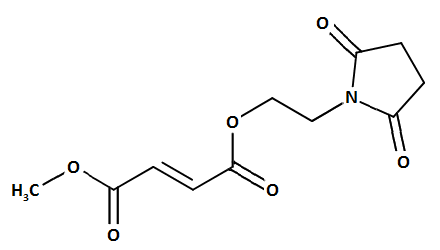 Estrutura química do fumarato de diroximel vumerity