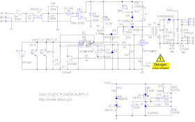 Build 12V 50W Switching Regulator Circuit Diagram | Electronic Circuit