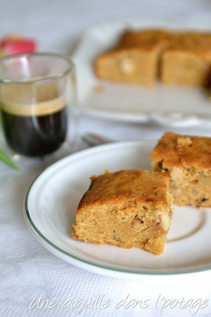"Brownie" au chocolat dulcey et noisettes
