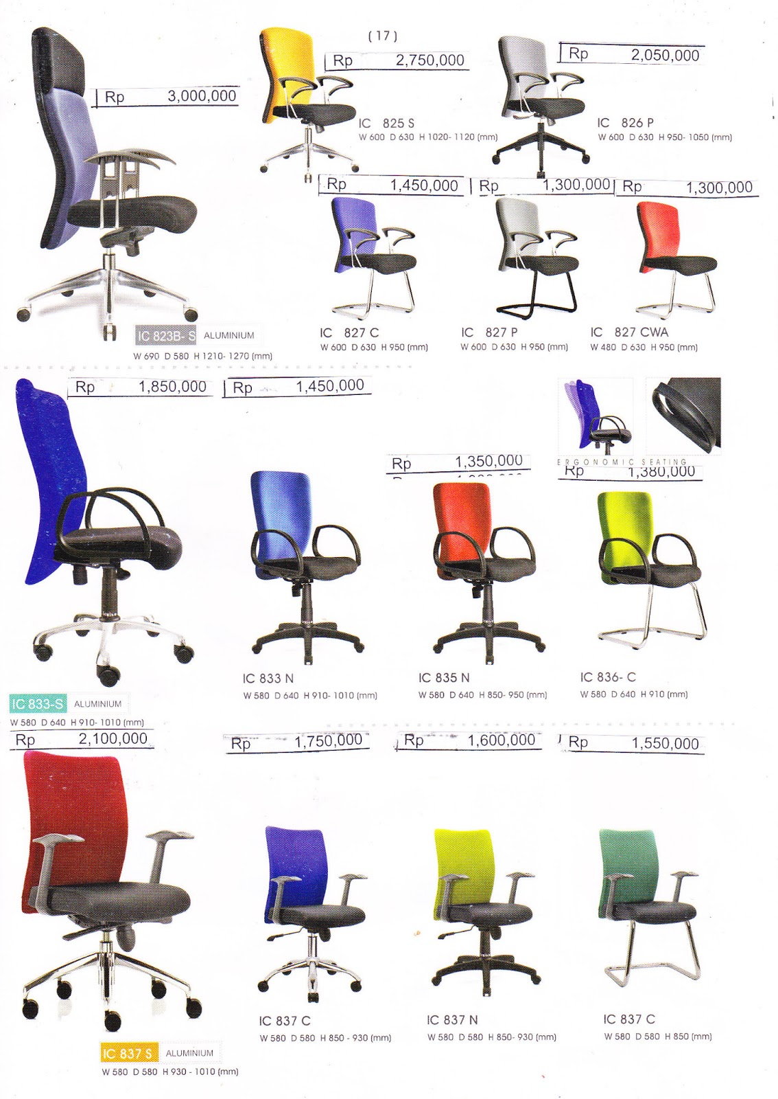 karyamandiri furniture kursi  kantor  Ichiko  085103145940 