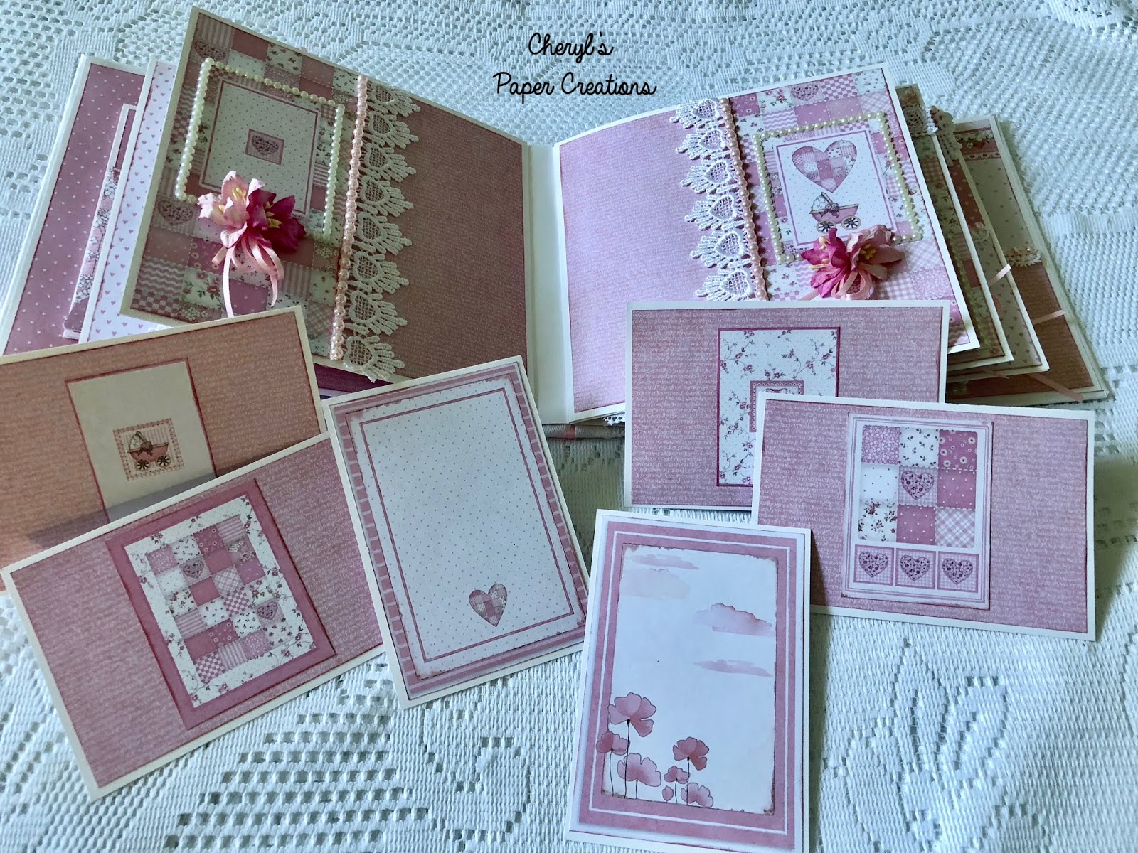 Cheryl's Paper Creations *Sold* Stamperia Baby Girl Mini Album By